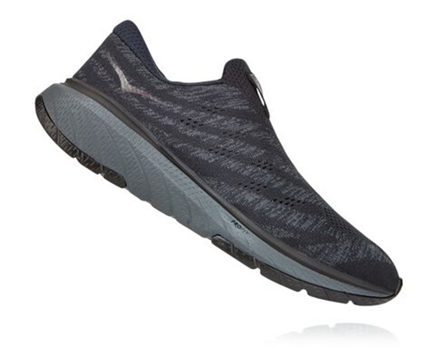 Hoka Australia One One Cavu 3 Slip - Mens Running Shoes Black - DRGTK-9480